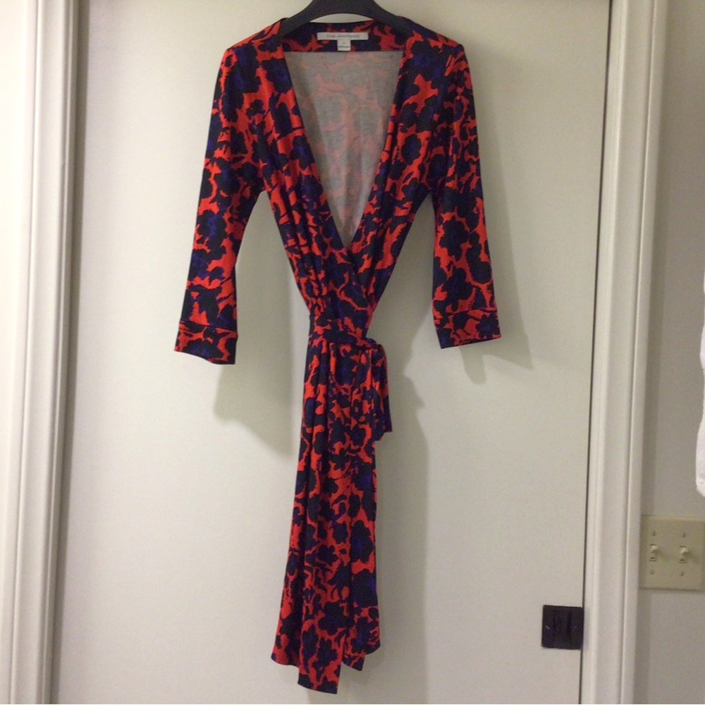 Dvf Wrap Dress - Julian Two Silk Jersey Wrap Dress - image 8